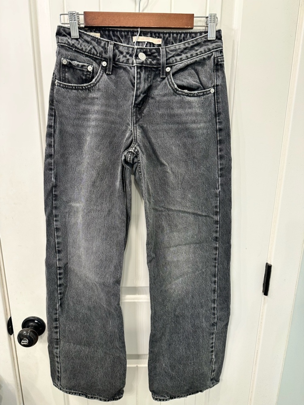 Levi's Premium Low Loose Jeans Charcoal Grey  / Washed Black 24